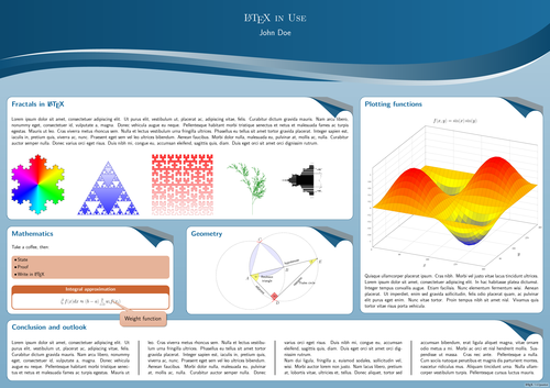 Latex Template Poster